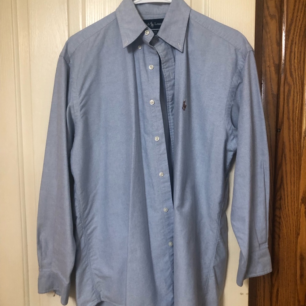 Ralph Lauren Light Blue Oxford Button-Down Dress Shirt